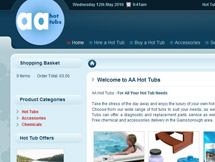 AA Hot Tubs - Web Design, CMS and SEO