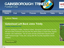Gainsborough Trinity Football Club - Web Design